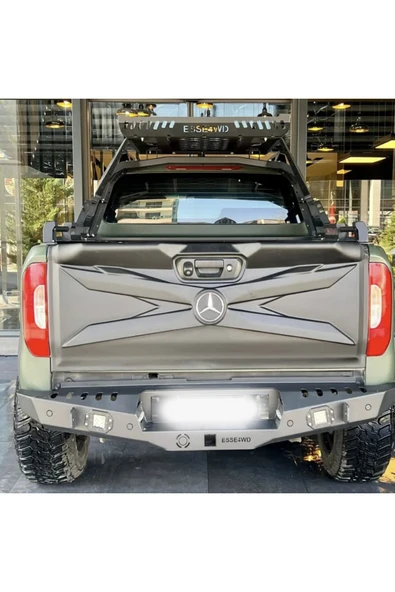 ROAL TUNİNG Mercedes-Benz X-Class Arka Bagaj Kaplama Kabartma – Mat Siyah 2017+ araca uyumludur. ürün görseli