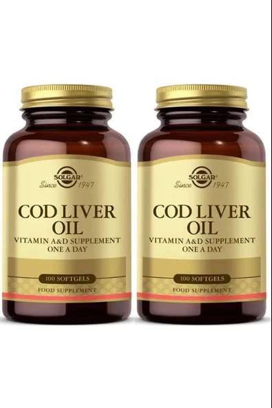 Solgar Cod Liver Oil 100 Kapsül 2 Adet ürün görseli