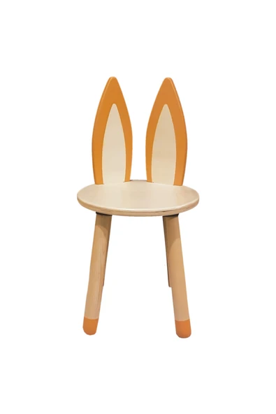 Wood & Joy Doğal Ahşap Renkli Çocuk Sandalye Tilki ürün görseli 1