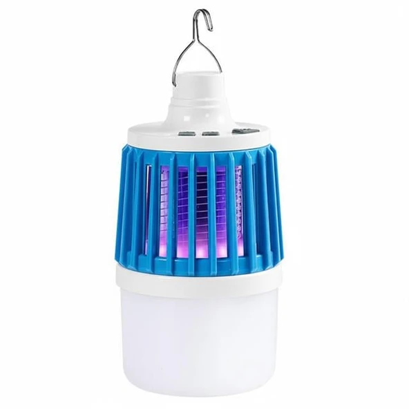 Powermaster MX-858 USB'li Sinek Öldürücü Özellikli 3 Modlu Şarjlı Kamp Feneri - Resim 5