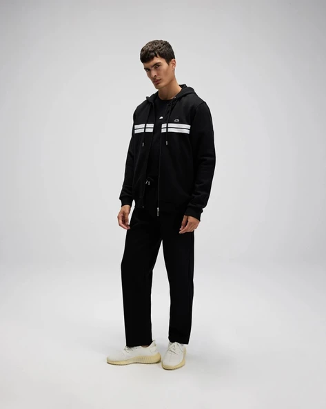 Ellesse EM617-BK Erkek Kapüşonlu Siyah Sweat ürün görseli 1