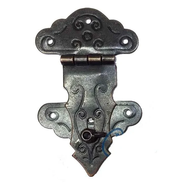 Kuyruklu Kilit, Sandık, Kutu Askısı - 36x60mm, Oksit, 100 Adet ürün görseli 1