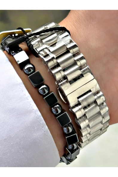 Reward Gümüş Renk Fonksiyonlu Çelik Kordon Orjinal Erkek Kol Saati + BİLEKLİK HEDİYELİ - Resim 3