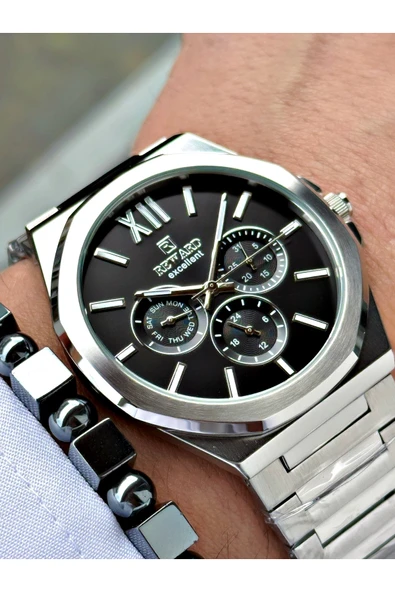 Reward Gümüş Renk Fonksiyonlar Aktif Klasik Çelik Kordon Erkek Kol Saati + BİLEKLİK HEDİYELİ ürün görseli 1