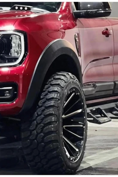 ROAL TUNİNG 2022+FORD RANGER T9 SLİM DODİK KAPLAMA KABARTMA SETİ MAT SİYAH ürün görseli