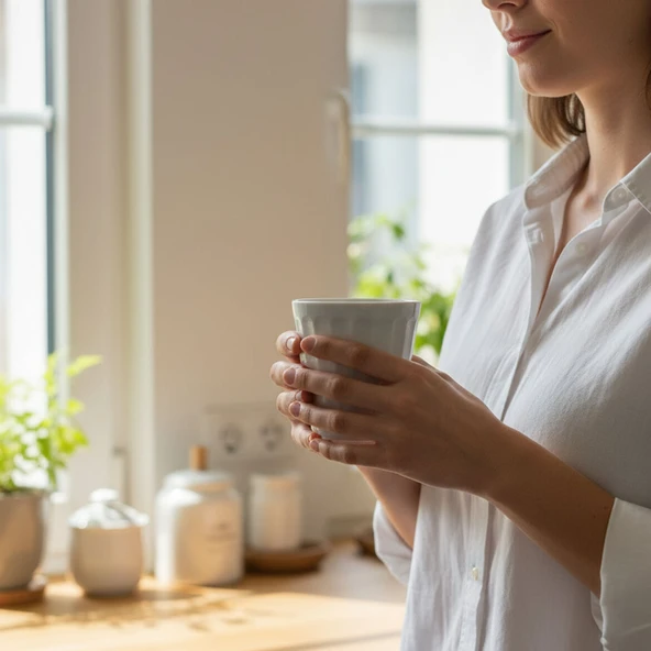 GÜRAL PORSELEN Güral 10 cm Rölyefli Çok Amaçlı Sunum Bardağı - Resim 2