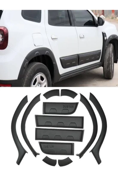 ROAL TUNİNG Dacia Duster 2018+ 12 Parça Dodik ve Kapı Kaplama Seti – ABS Tuning Aksesuar (ROAL Tuning) ürün görseli