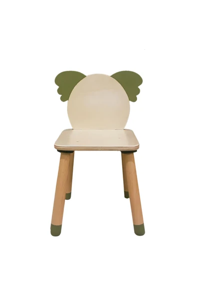 Wood & Joy Doğal Ahşap Renkli Çocuk Sandalye Koala ürün görseli 1