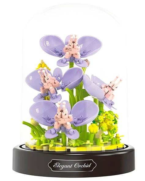 Ctoy Fanuslu Çiçek Serisi Orkide Lego Seti 16345 - Resim 2