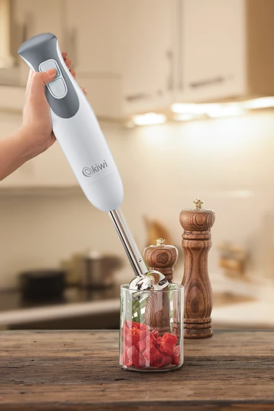 Kiwi KHB-4416 Paslanmaz Çelik Bıçaklı El Blenderi | Sessiz Motor & 2 Hız Ayarı - Resim 2