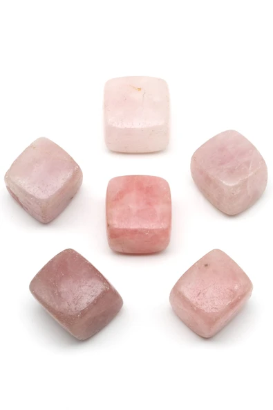 Pembe Kuvars Doğal Taş Tamburlanmış Parça - Tımbıl - TMB-0204 - Resim 2