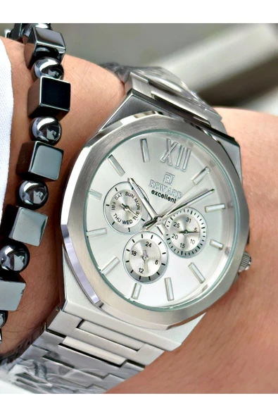 Reward Gümüş Renk Fonksiyonlar Aktif Klasik Çelik Kordon Erkek Kol Saati + BİLEKLİK HEDİYELİ ürün görseli 1
