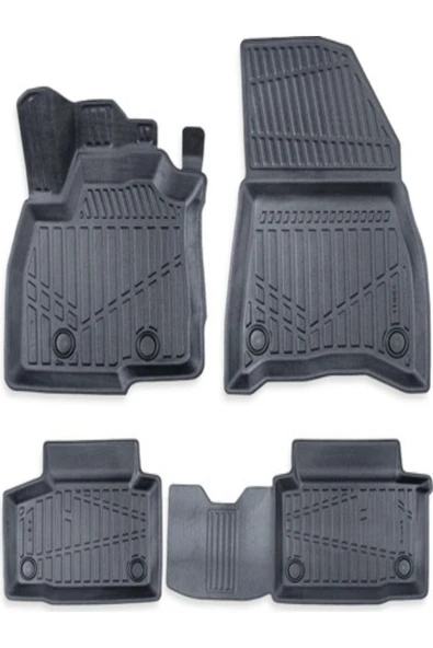 ROAL TUNİNG Yeni̇ Renault Duster Mi̇ld 4x4 Hybri̇d Paspas 5d Uyumlu - Resim 2