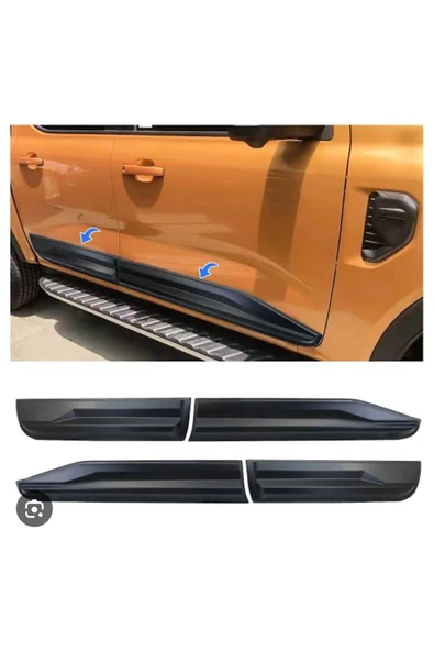 ROAL TUNİNG Ford Ranger T9 2022+ Kapı Gövde Kaplama – Mat Siyah ürün görseli