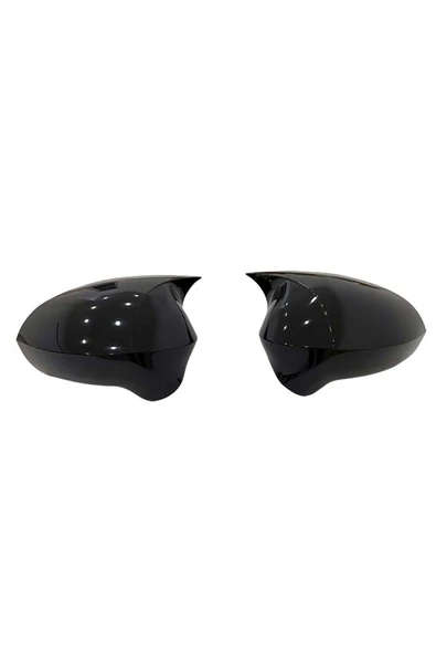 ROAL TUNİNG Seat Leon Mk2.5 Batman Yarasa Ayna Kapağı Parlak Siyah 2009-2012 - Resim 3