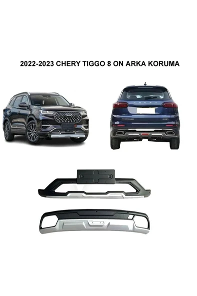 beyaztuning TİGGO 8 UYUMLU TAMPON ÖN ARKA KORUMA TAKIMI 2022-23 MODELLERE UYGUNDUR - Resim 2