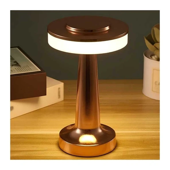 Cata Oslo Şarjlı Bakır Masa Lambası 3 Renkli  CT-8435 - Resim 2