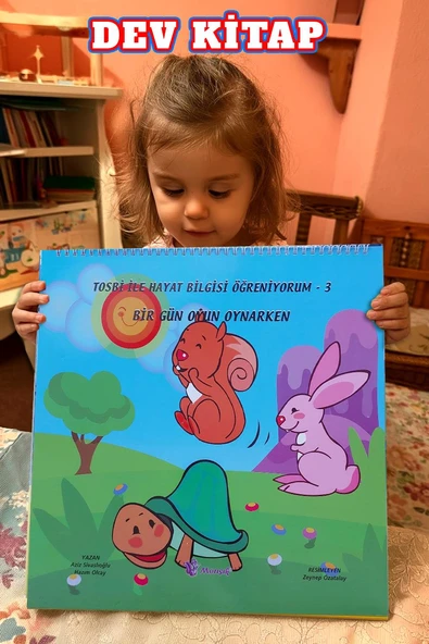 Tosbi ile Hayat Bilgisi Öğreniyorum Seti (1–6) | 2-6 Yaş Dev Boyutlu Spiralli Eğitim Kitabı - Resim 4