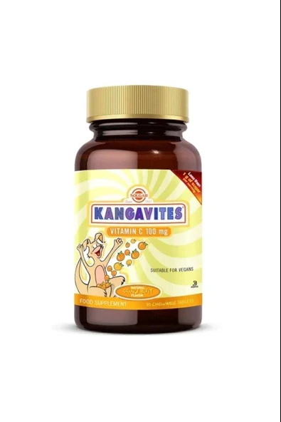 Solgar Kangavites Chewable Vitamin C 100 mg 90 Tablet 2 Adet - Resim 3