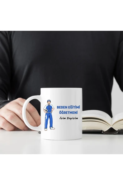 Beden Eğitimi Öğretmenlerine Özel Hediye Kupa Bardak Kişiye Özel Bardak Kahve Bardağı Mug - Resim 2