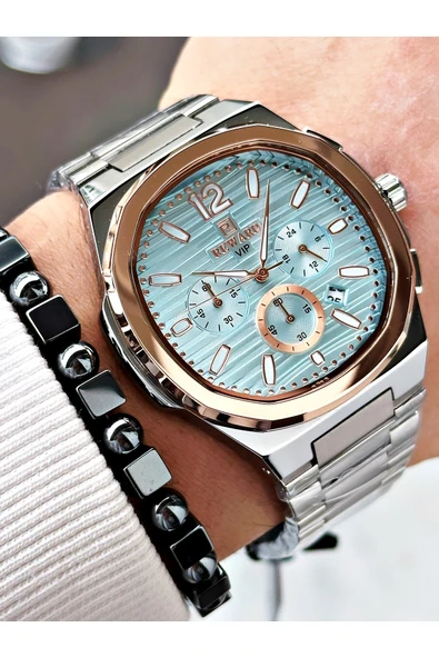 Reward Gümüş Renk Fonksiyonlar Aktif Kare Model Erkek Kol Saati + BİLEKLİK ürün görseli 1