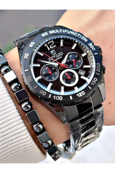 Reward Siyah Renk Fonksiyonlar Aktif Çelik Kordon Erkek Kol Saati + BİLEKLİK HEDİYELİ - Resim 3