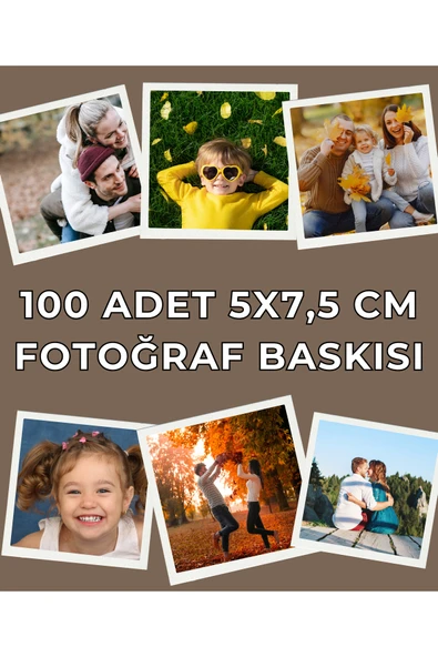 Fotoğraf Baskısı 100 Adet 5x7,5 cm Boyutunda Yüksek Kalite Foto Baskı - Fotoğraf Çıktısı ürün görseli 1