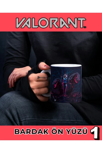 VALORANT KUPA BARDAK - FADE - KİŞİYE ÖZEL KUPA BARDAK - HEDİYE KUPA BARDAK ürün görseli 1