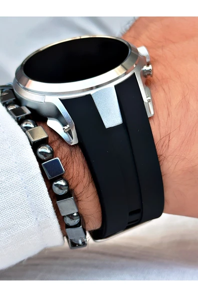 Reward Siyah Renk Rewatch Nabızölçer Adımsayar Uyku Takibi Müzik Dinleme Akıllı Kol Saati + BİLEKLİK - Resim 6