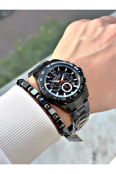 Reward Siyah Renk Fonksiyonlar Aktif Çelik Kordon Erkek Kol Saati + BİLEKLİK HEDİYELİ - Resim 2