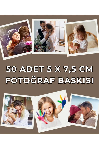 Fotoğraf Baskısı 50 Adet 5x7,5 cm Boyutunda Yüksek Kalite Foto Baskı - Fotoğraf Çıktısı ürün görseli 1
