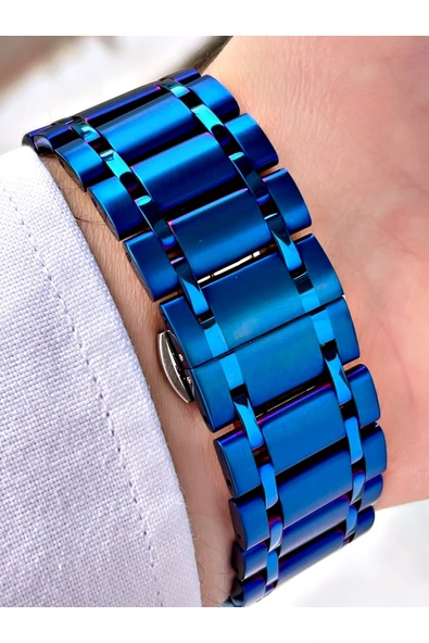 Navimarine Lacivert Renk Çelik Kordon Erkek Kol Saati Bileklik Hediyeli - Resim 3