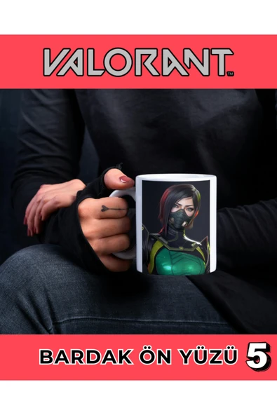 VALORANT KUPA BARDAK - VİPER - KAHVE BARDAĞI - KİŞİYE ÖZEL KUPA BARDAK - Resim 5