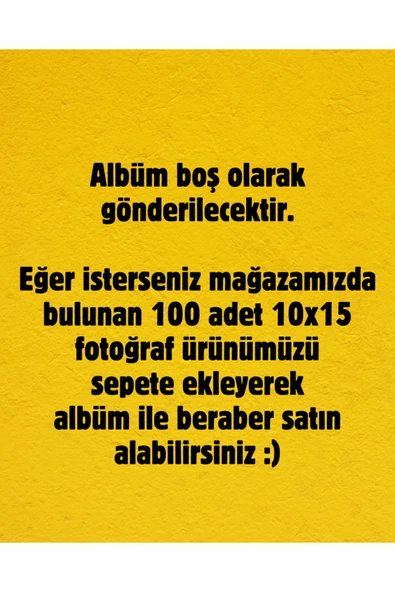 Deri 100'lük 10x15cm Pencereli Memory Fotoğraf Albümü - Resim 4