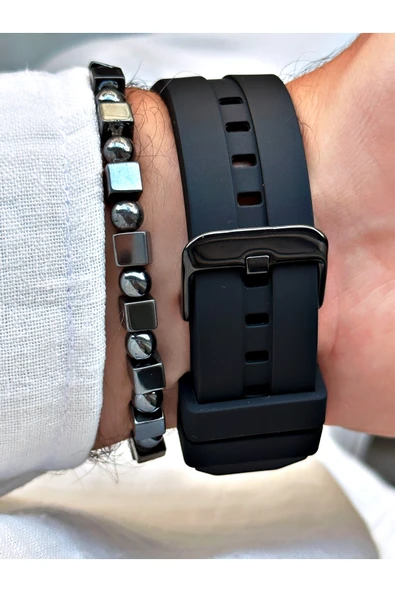 Reward Siyah Renk Rewatch Nabızölçer Adımsayar Uyku Takibi Müzik Dinleme Akıllı Kol Saati + BİLEKLİK - Resim 7