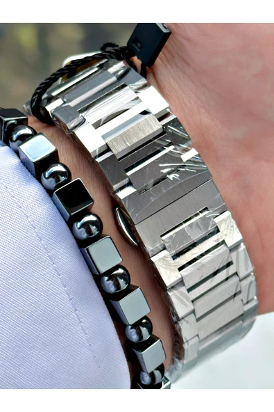 Reward Gümüş Renk Roma Rakamlı Fonksiyonlar Aktif Çelik Kordon Erkek Kol Saati - Resim 5