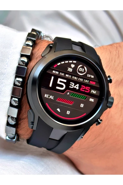 Reward Siyah Renk Rewatch Nabızölçer Adımsayar Uyku Takibi Müzik Dinleme Akıllı Kol Saati + BİLEKLİK ürün görseli 1