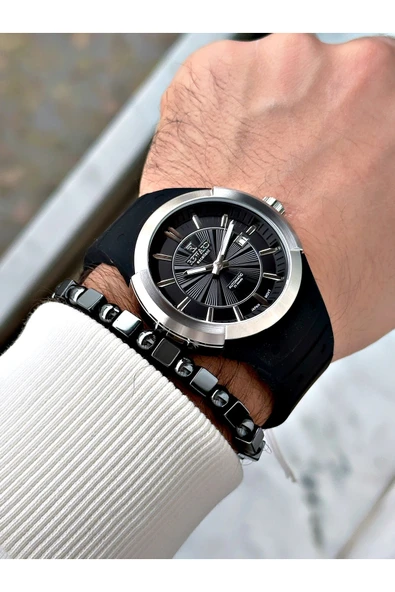 Reward Siyah Renk Çelik Kasa Otomatik Mekanizma Erkek Kol Saati + BİLEKLİK HEDİYELİ - Resim 2