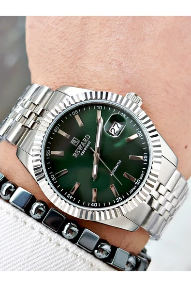 Reward Gümüş Renk Mekanizma Business Otomatik Erkek Kol Saati + BİLEKLİK ürün görseli 1