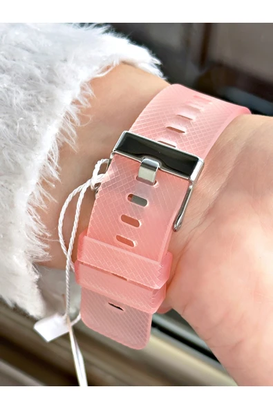 Cockpit Silikon Kordon 5 ATM Su Geçirmez Alarmlı Işıklı Kronometreli Dijital Kadın Kol Saati - Resim 3