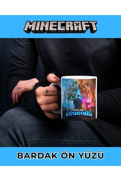 MİNECRAFT KUPA BARDAK - KAHVE BARDAĞI - KİŞİYE ÖZEL KUPA BARDAK ürün görseli 1