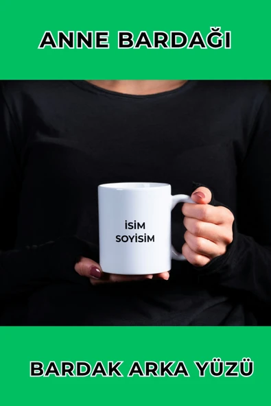 ANNE ÇOCUK KUPA BARDAK - MİNİK ŞEF TASARIM - ANNE MUG - KAHVE BARDAĞI - Resim 7