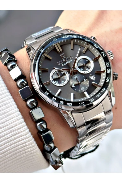 Reward Füme Renk Fonksiyonlar Aktif Aynalı Cam Erkek Kol Saati + BİLEKLİK HEDİYELİ - Resim 3