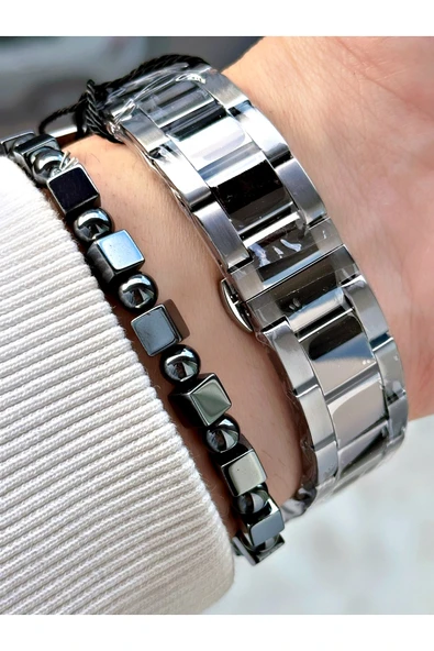 Reward Füme Renk Fonksiyonlar Aktif Çelik Kordon Erkek Kol Saati + BİLEKLİK HEDİYELİ - Resim 4