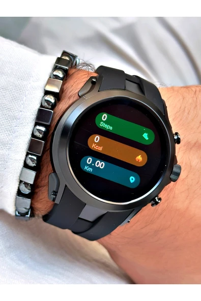 Reward Siyah Renk Rewatch Nabızölçer Adımsayar Uyku Takibi Müzik Dinleme Akıllı Kol Saati + BİLEKLİK - Resim 5