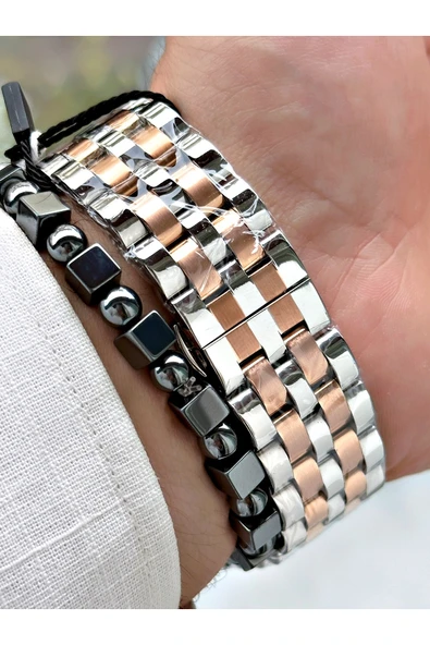 Reward Gümüş Renk Otomatik Business Çelik Kordon  Erkek Kol Saati + BİLEKLİK - Resim 4