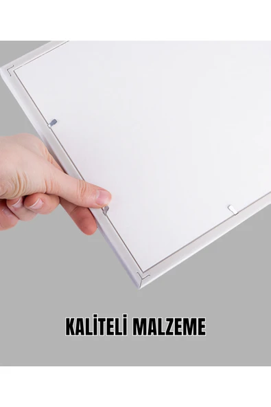 Yapışkanlı Sök Tak A4 Çerçeve - 20x30cm A4 Boyutunda Kaliteli Şık Dekoratif Duvar Çerçevesi - Resim 2