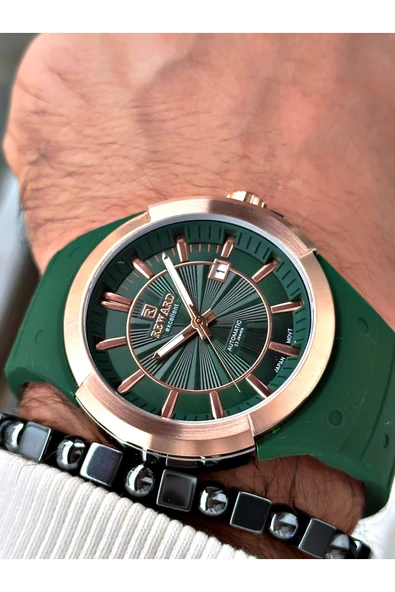 Reward Siyah Renk Çelik Kasa Otomatik Mekanizma Erkek Kol Saati + BİLEKLİK HEDİYELİ ürün görseli 1