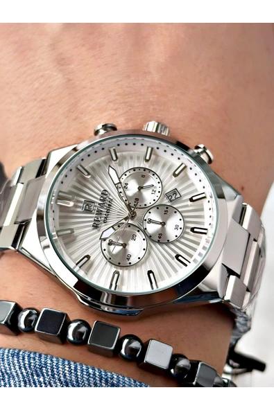 Reward Gümüş Renk Fonksiyonlar Aktif Erkek Kol Saati + BİLEKLİK ürün görseli 1