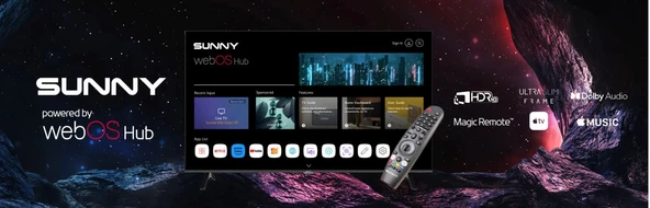 Sunny SN55FMN252 4K Ultra HD 55" 140 Ekran Uydu Alıcılı webOS Smart 2025 SERİ - Resim 2